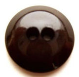 B7417 19mm Very Dark Brown High Gloss Chunky 2 Hole Button - Ribbonmoon