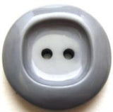 B7542 25mm Steel Blue High Gloss 2 Hole Button - Ribbonmoon