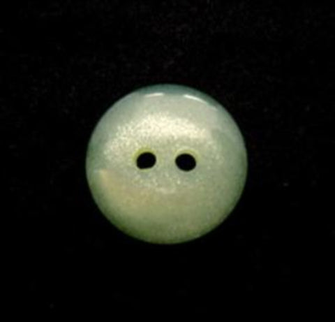 B10077 14mm Pastel Lime Green 2 Hole Button with a Glittery Shimmer - Ribbonmoon