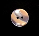 B16026 12mm Peach and Pearl Variegated Polyester 2 Hole Button - Ribbonmoon