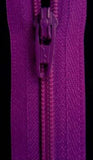 Z0266 YKK 51cm Purple Nylon No.3 Closed End Zip
