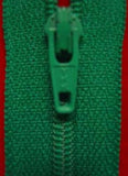 Z1953 YKK 41cm Bottle Green Nylon No.3 Closed End Zip - Ribbonmoon