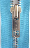 Z3340 54cm Turquoise Blue YKK Metal Teeth No.5 Open End Zip