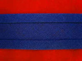 BB056 25mm Royal Blue 100% Cotton Bias Binding Tape