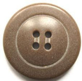 B15493 25mm Misty Brown Speckled Soft Sheen 4 Hole Button - Ribbonmoon