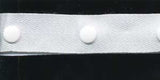 POP6 25mm White Polyester Popper Snap Tape, 20 Fastenings per Metre - Ribbonmoon