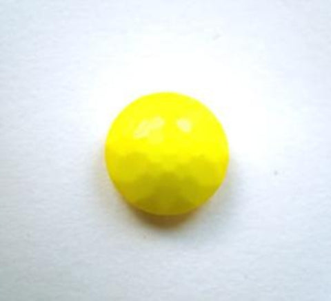 B12479 11mm Sunshine Yellow Domed Honeycomb Shank Button - Ribbonmoon