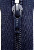 Z2990 YKK 25cm Navy Nylon No.5 Closed End Zip - Ribbonmoon