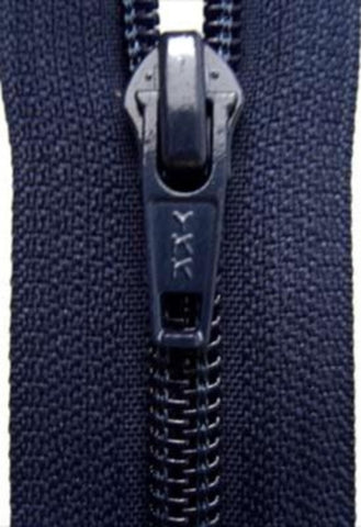 Z2990 YKK 25cm Navy Nylon No.5 Closed End Zip - Ribbonmoon