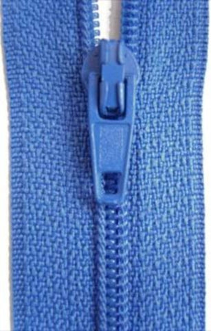 Z3394 18cm Bright Dusky Blue Nylon No.3 Closed End Zip - Ribbonmoon