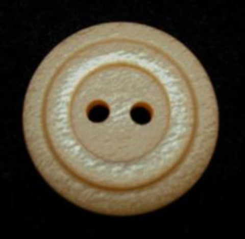 B16284 20mm Creamy Ecru 2 Hole Button with a Pearly Shimmer - Ribbonmoon