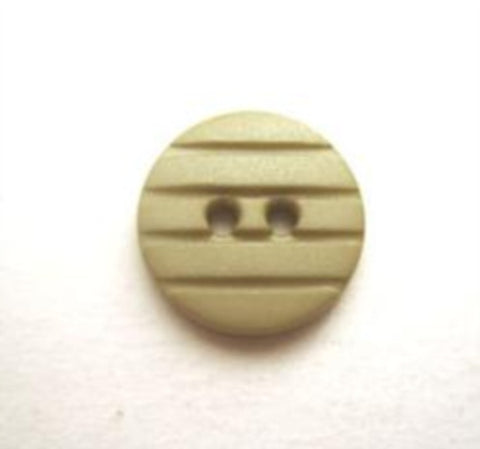 B8814 13mm Straw Green Textured Matt 2 Hole Button - Ribbonmoon