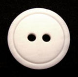B7335 17mm White Soft Sheen 2 Hole Button - Ribbonmoon