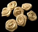 RB480 Antique Cream 13mm Satin Ribbon Rose Bud by Berisfords - Ribbonmoon