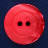 B2696 20mm Tonal Geranium Pink Pearlised Surface 2 Hole Button - Ribbonmoon