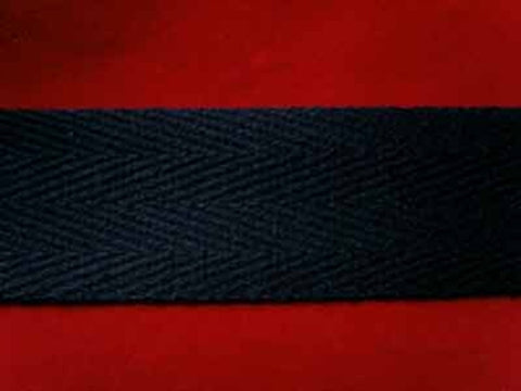 WTAPE10 25mm Navy Herringbone Twill Tape 100% Cotton Webbing - Ribbonmoon