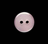 B3052 10mm Pale Mist Pink Pearlised Polyester 2 Hole Button - Ribbonmoon