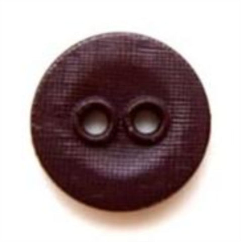 B5284 14mm Dark Aubergine Lightly Textured Linen Effect 2 Hole Button - Ribbonmoon