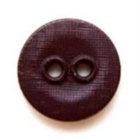 B5284 14mm Dark Aubergine Lightly Textured Linen Effect 2 Hole Button - Ribbonmoon