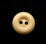 B10092 13mm Cream Glossy 2 Hole Button - Ribbonmoon
