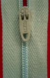Z2069 18cm MIst Grey Green Nylon Pin Lock No.3 Closed End Zip - Ribbonmoon