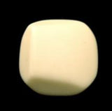 B15389 20mm Chunky Cream Button, Hole Built into the Back - Ribbonmoon