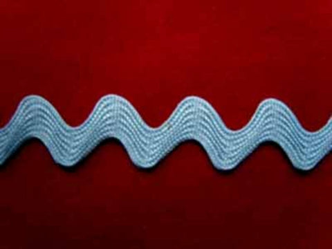 RIC93 10mm Deep Sky Blue Ric Rac Braid - Ribbonmoon