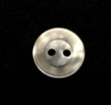 B10302 11mm Bridal White Shimmery POlyester 2 Hole Button - Ribbonmoon