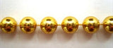 PT104 8mm Metallic Gold Strung Pearl / Bead String Trimming - Ribbonmoon