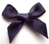 RB315 Navy 7mm Satin Ribbon Bow