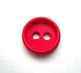 B10161 13mm Red Matt Centre 2 Hole Button - Ribbonmoon