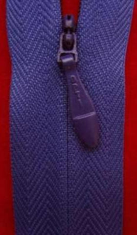 Z0699 23cm Blue Lupin Optilon Closed End Concealed Zip - Ribbonmoon