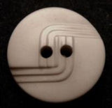B7495 20mm Ash Grey Beige Matt and Gloss 2 Hole Button - Ribbonmoon
