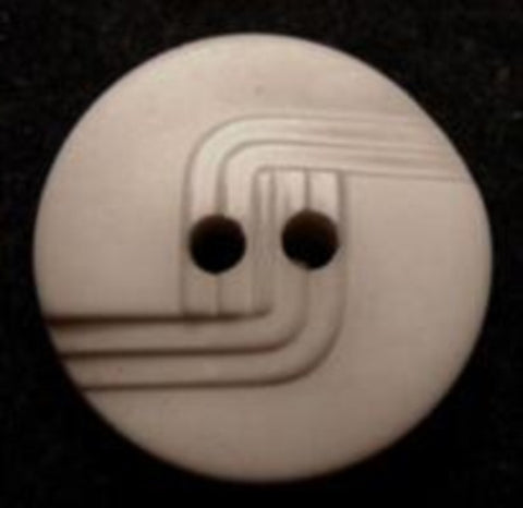 B7495 20mm Ash Grey Beige Matt and Gloss 2 Hole Button - Ribbonmoon