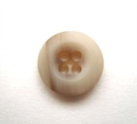 B11341 14mm Pale Aaran Bone Sheen 4 Hole Button - Ribbonmoon