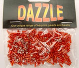 BEAD14 5mm Red Bugle Beads Size 2 - Ribbonmoon