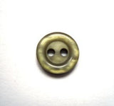 B10964 11mm Tonal Cypress Green Polyester 2 Hole Button - Ribbonmoon