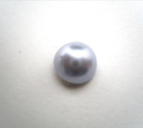 B16774 8mm Iced Blue Glass Half Ball Shank Button - Ribbonmoon