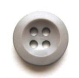 B5986 14mm Pale Grey Gloss Trouser or Brace Type 4 Hole Button - Ribbonmoon