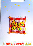 M002 Butterfly Iron or Sew on Embroidered Motif - Ribbonmoon