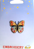 M005 Butterfly Iron or Sew on Embroidered Motif - Ribbonmoon
