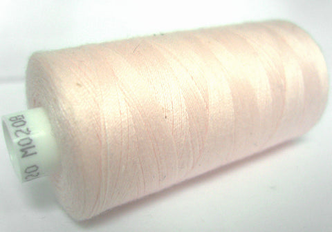 MOON 208 Pink Mist Coats Sewing Thread,Spun Polyester 1000 Yard Spool, 120's