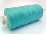 MOON 224 Turquoise Coats Sewing Thread,Spun Polyester 1000 Yard Spool, 120's