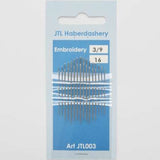 N011 Embroidery Hand Sewing Needles Size 3/9, 15 Needles
