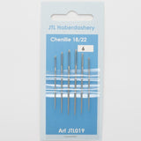 N39 Chenille Hand Sewing Needles, Sizes 18/22, 6 Piece Card