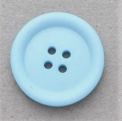B18205 28mm Pale Blue Matt Four Hole Coat Button