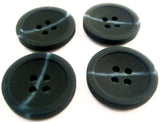 B13939 20mm Navy Bone Sheen 4 Hole Button, Pale Blue Fleck