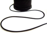 EB143 1.5mm Black Rounded Hat Elastic Cord