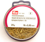 PIN08  Sequin and Bead Pins, Mild Steel, 25g Tub