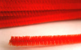 Pipe Cleaner 07 Orange Chenielle Stem 6mm x 31cm (12" inch)